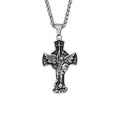 Saint Michael Archangel Stainless Steel Necklace – Men’s Cross Pendant, Titanium Steel Statement Jewelry